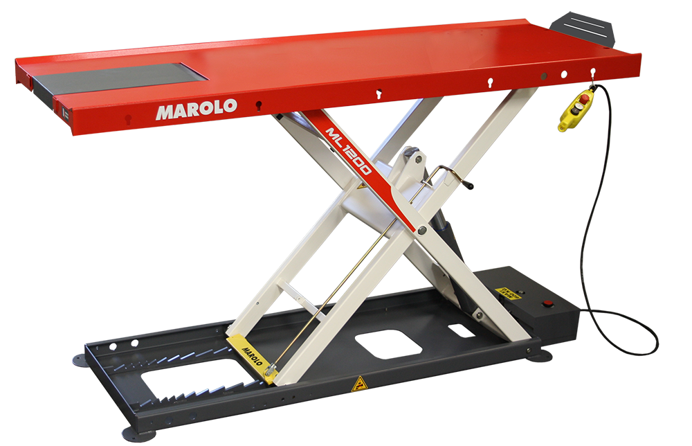 MAROLOTEST - Table MAROLOLIFT 1200 HL Hydraulique - Centrale intégrée