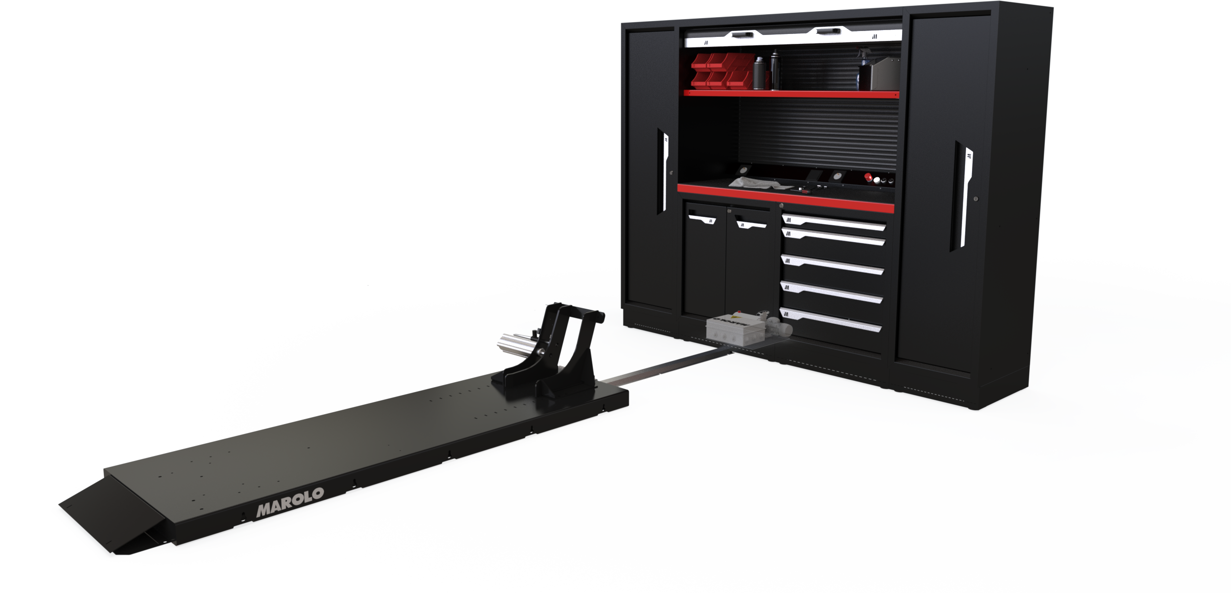Intégration commande des tables élévatrices hydrauliques MAROLOLIFT & MODULIFT 