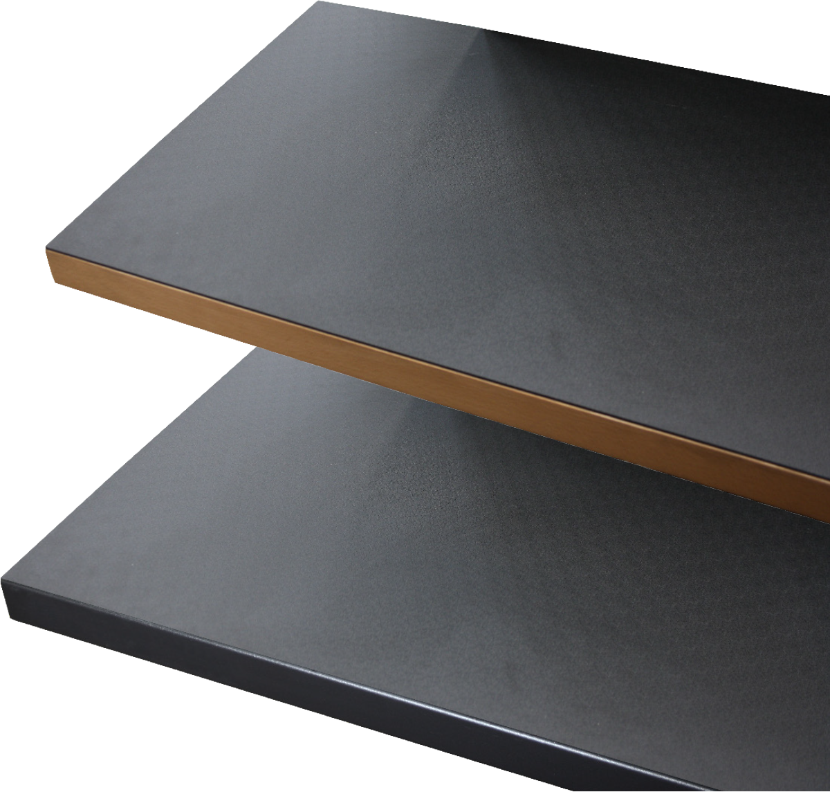 Dessus de finition noir ABS  pour plan de travail  500 x 600