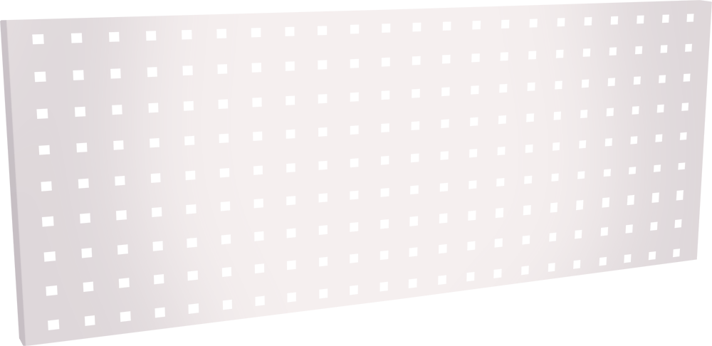 Panneau 1/3 perforé 750 - blanc
