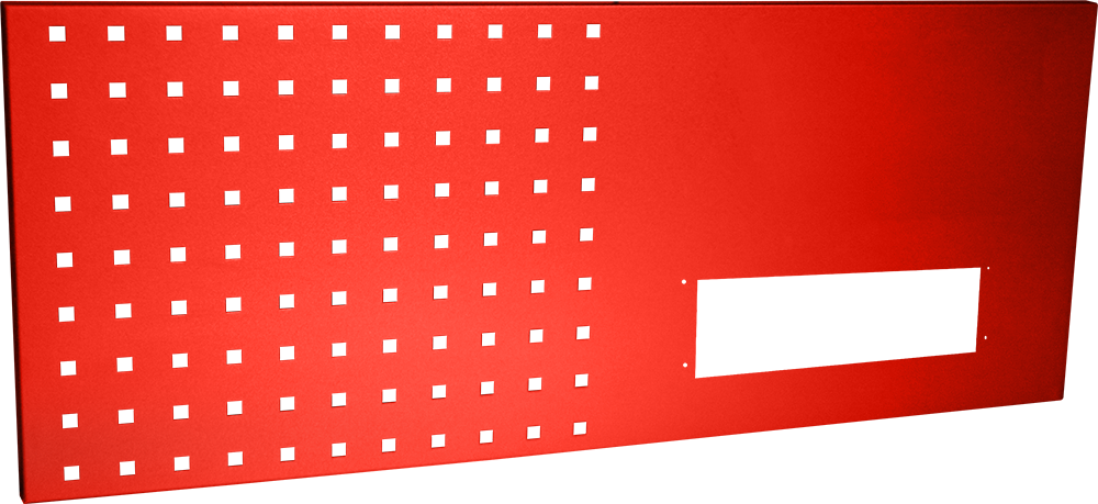 Panneau 1/3 perforé commande table 1 000 - rouge