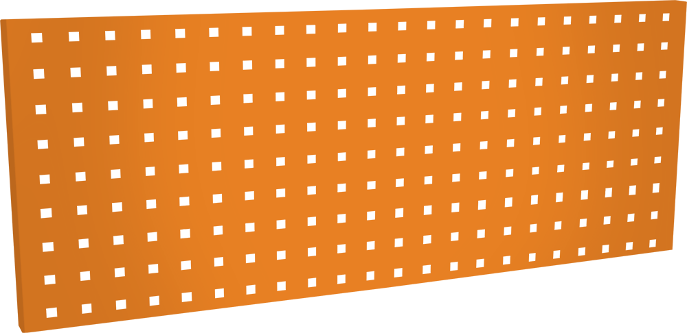Panneau 1/3 perforé 750 - orange