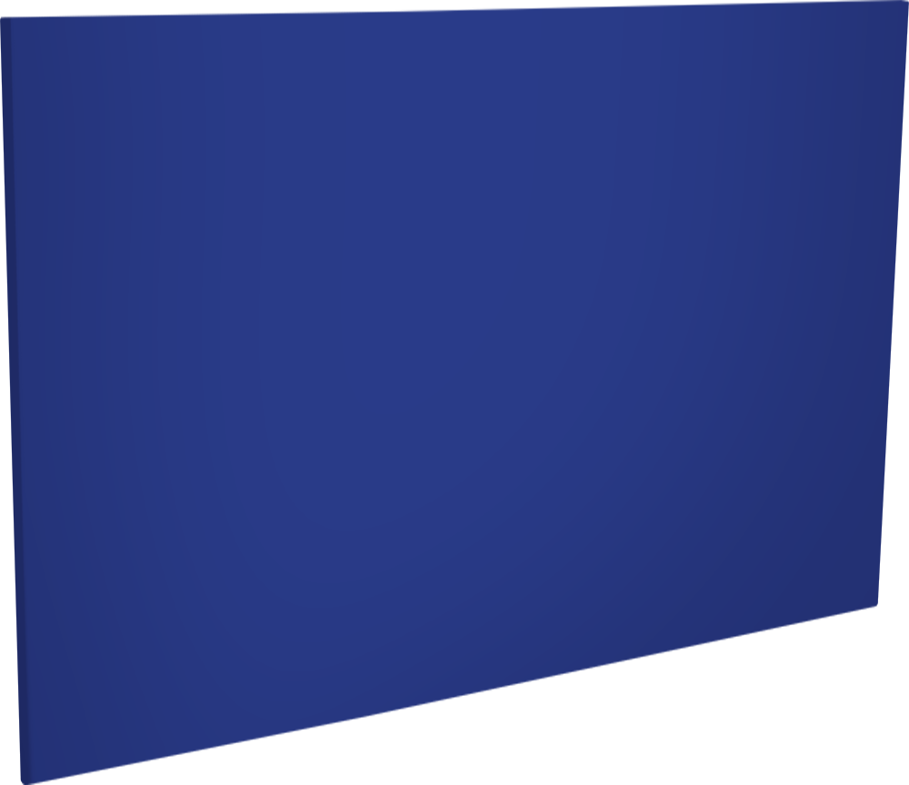 Panneau 2/3 plein 750 - bleu