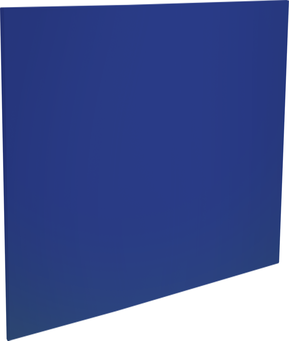 Panneau 3/3 plein 750 - bleu