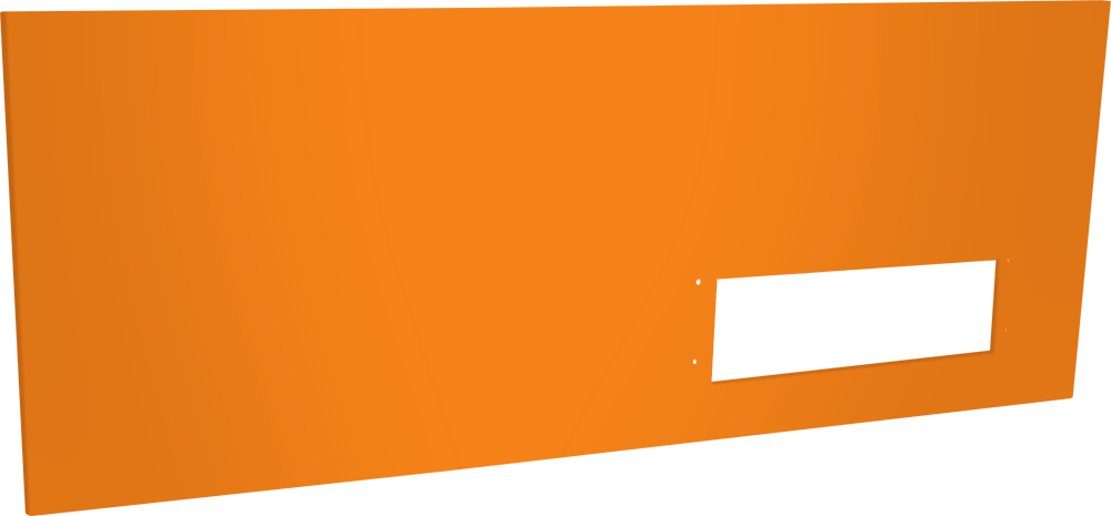 Panneau 1/3 plein commande table 500 - orange