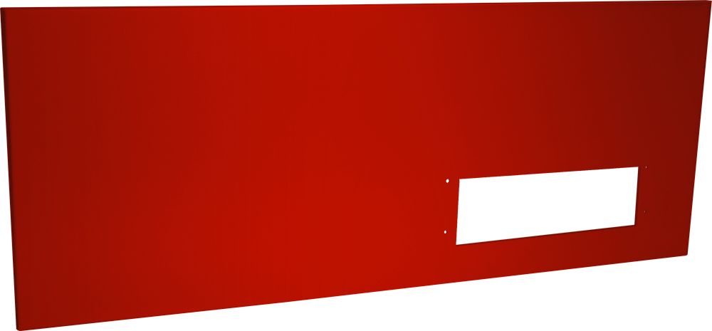 Panneau 1/3 plein commande table 1000 - rouge