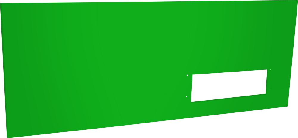 Panneau 1/3 plein commande table 500 - vert