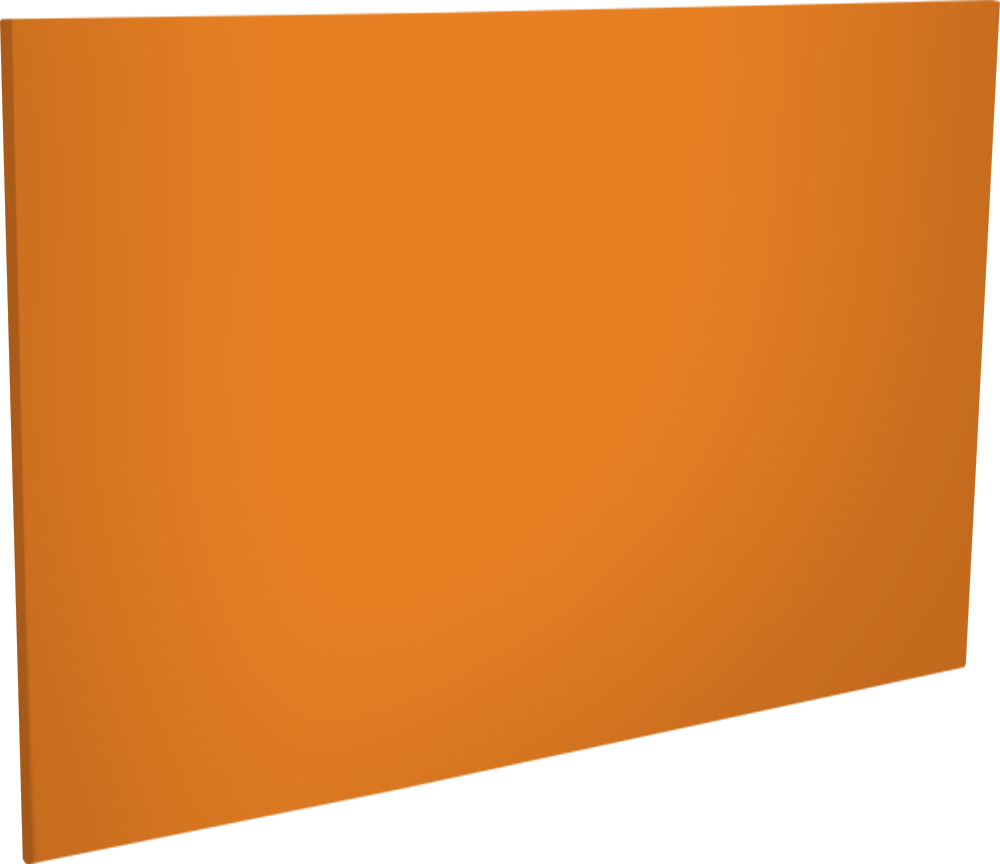 Panneau 2/3 plein 750 - orange