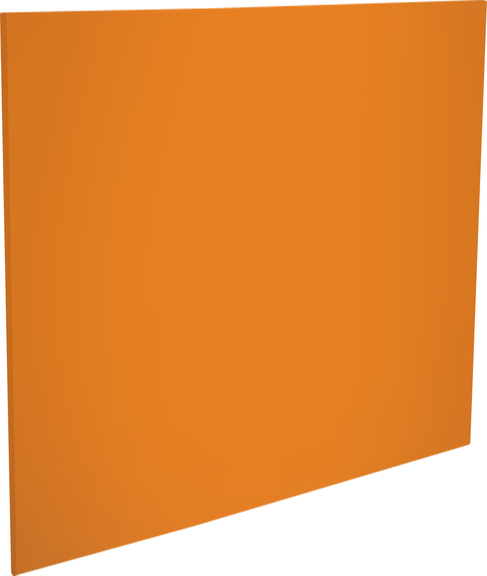 Panneau 3/3 plein 750 - orange