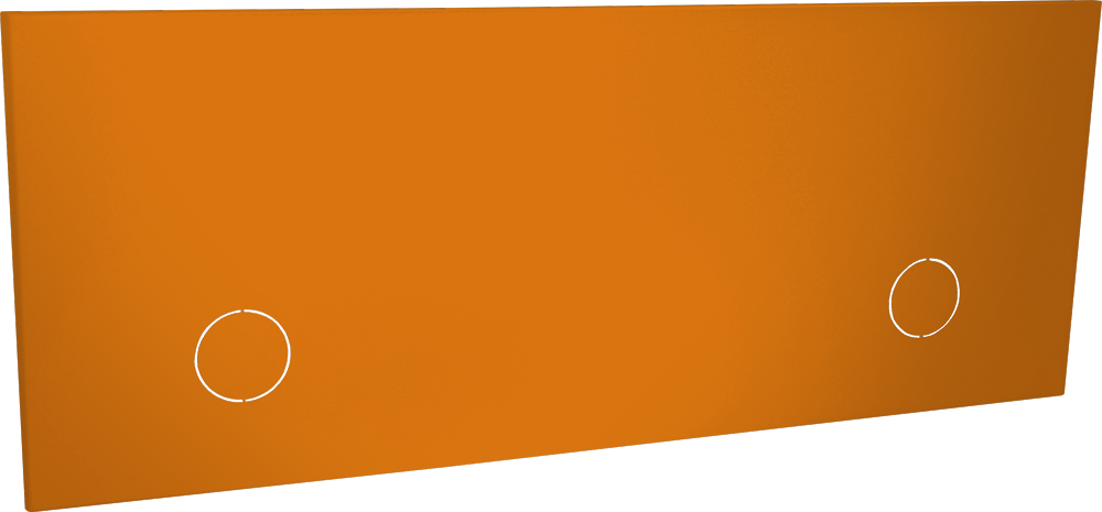 Panneau 1/3 plein 2 prises 1000 - orange
