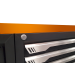 Plan de travail acier 2 250 x 600 - orange