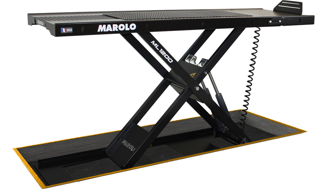 Lift extra flat MAROLOWLIFT 1200 WEI Hydraulic - Inground model - Electro-hydraulic pump Integrated - BLACK