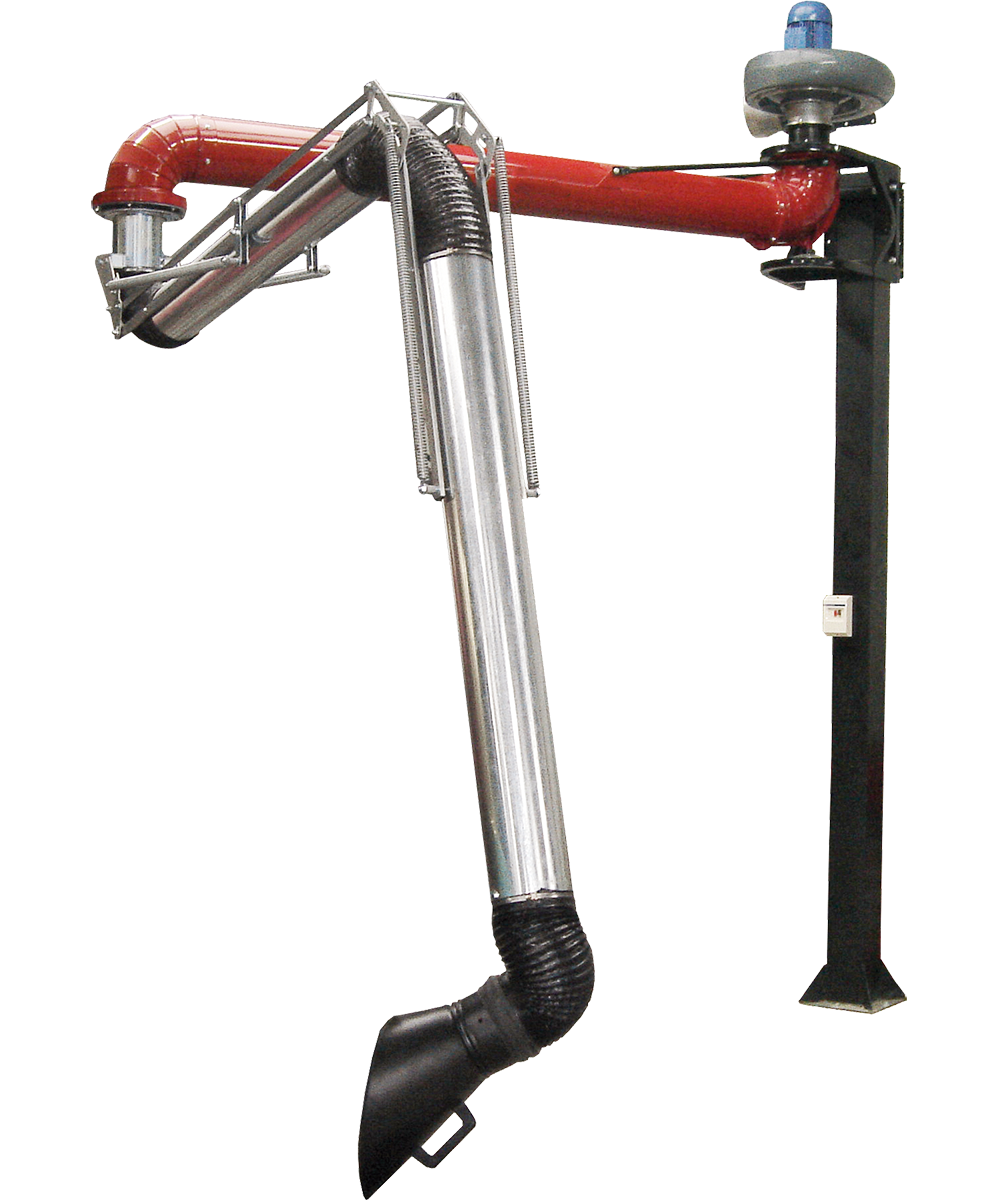 Articulated metal arm 6 m + vacuum cleaner M7