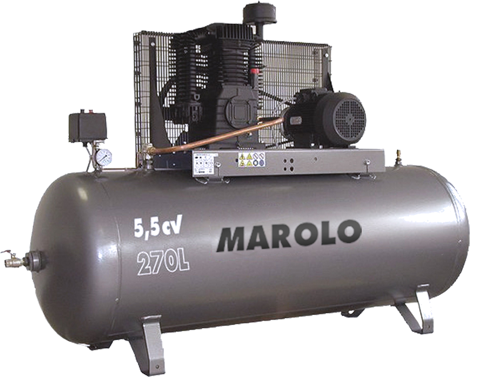 Bedankt Zijn bekend wazig MAROLOTEST - Compressor 270 Liters two-stage cast iron / Three-phase (380  V) / 5.5 Hp