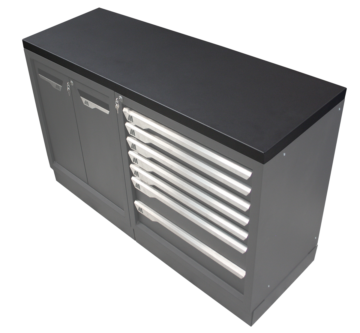 Steel worktop 2 250 x 600 - black