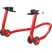 Width-adjustable rear stand (support rubber and V)