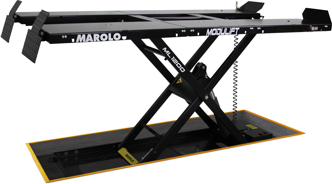 Pont Elévateur MODULIFT 1200 MOHE Hydraulique - Centrale intégrée - Encastrée - NOIR