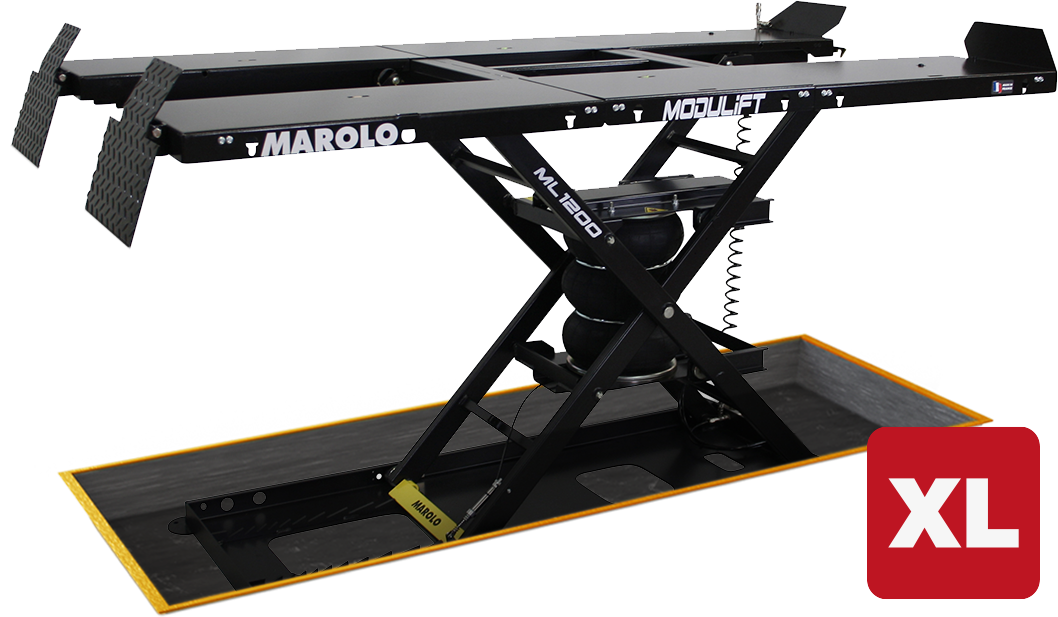 Pont Elévateur MODULIFT 1200 MOPE XL Pneumatique - Encastrée - NOIR