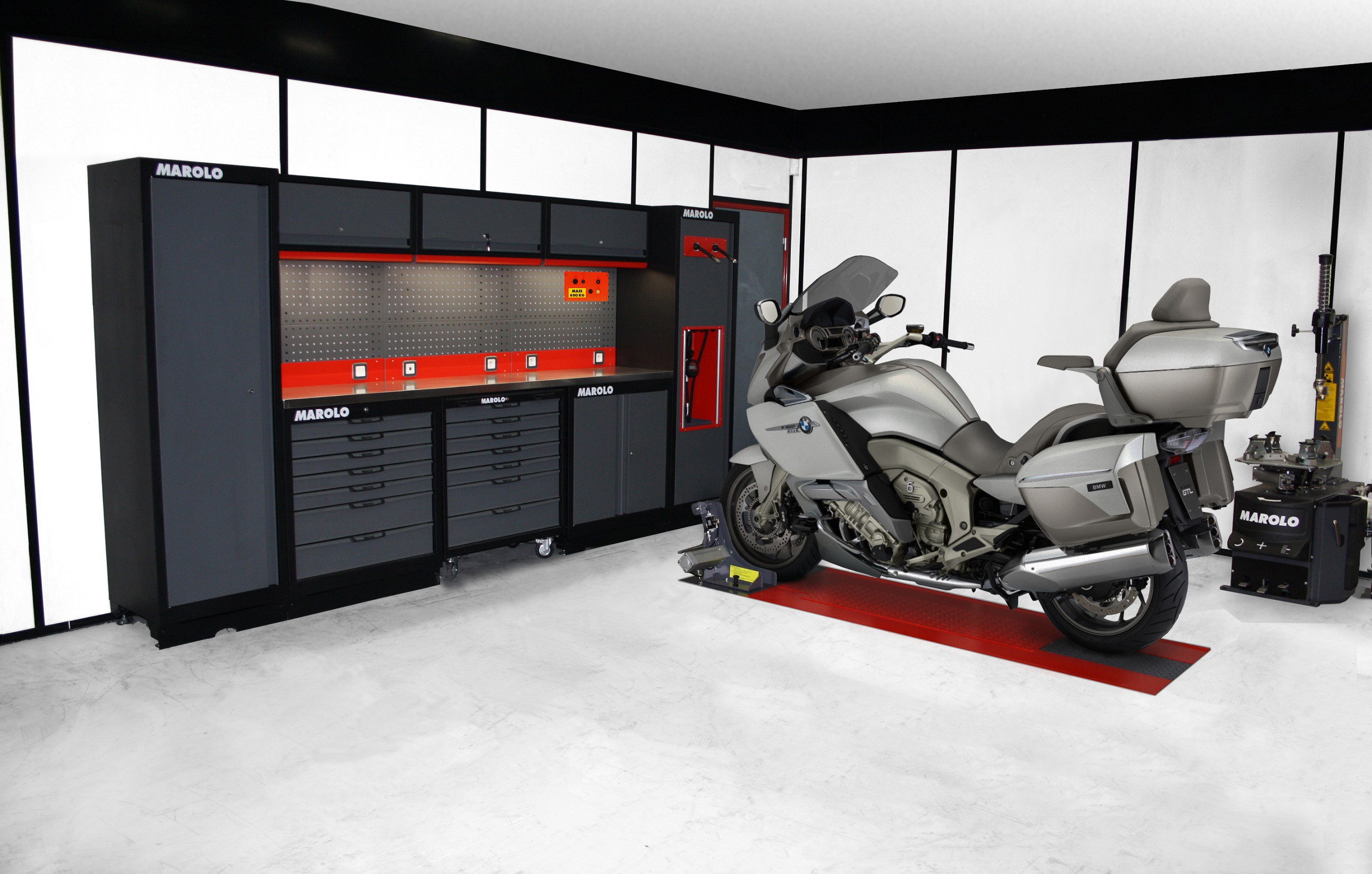 Table élévatrice moto MAROLOWLIFT extra plate intégrée
