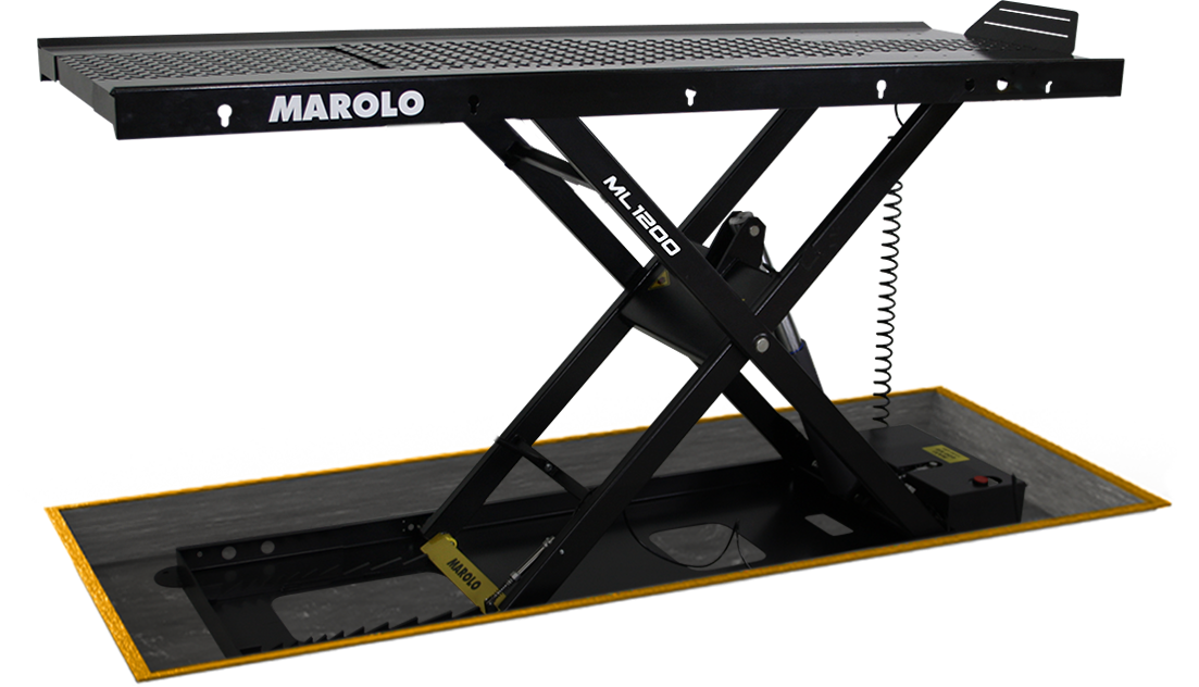 Table MAROLOLIFT 1200 HE Hydraulique - Centrale intégrée - Encastrée - NOIR