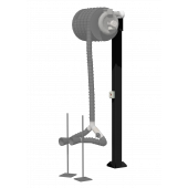 Montagepfosten für Absaug-Kit 3 m