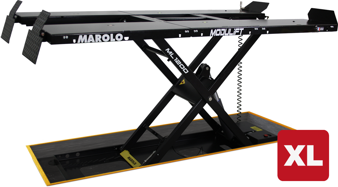 Pont Elévateur MODULIFT 1200 MOHE XL Hydraulique - Centrale intégrée - Encastrée - NOIR