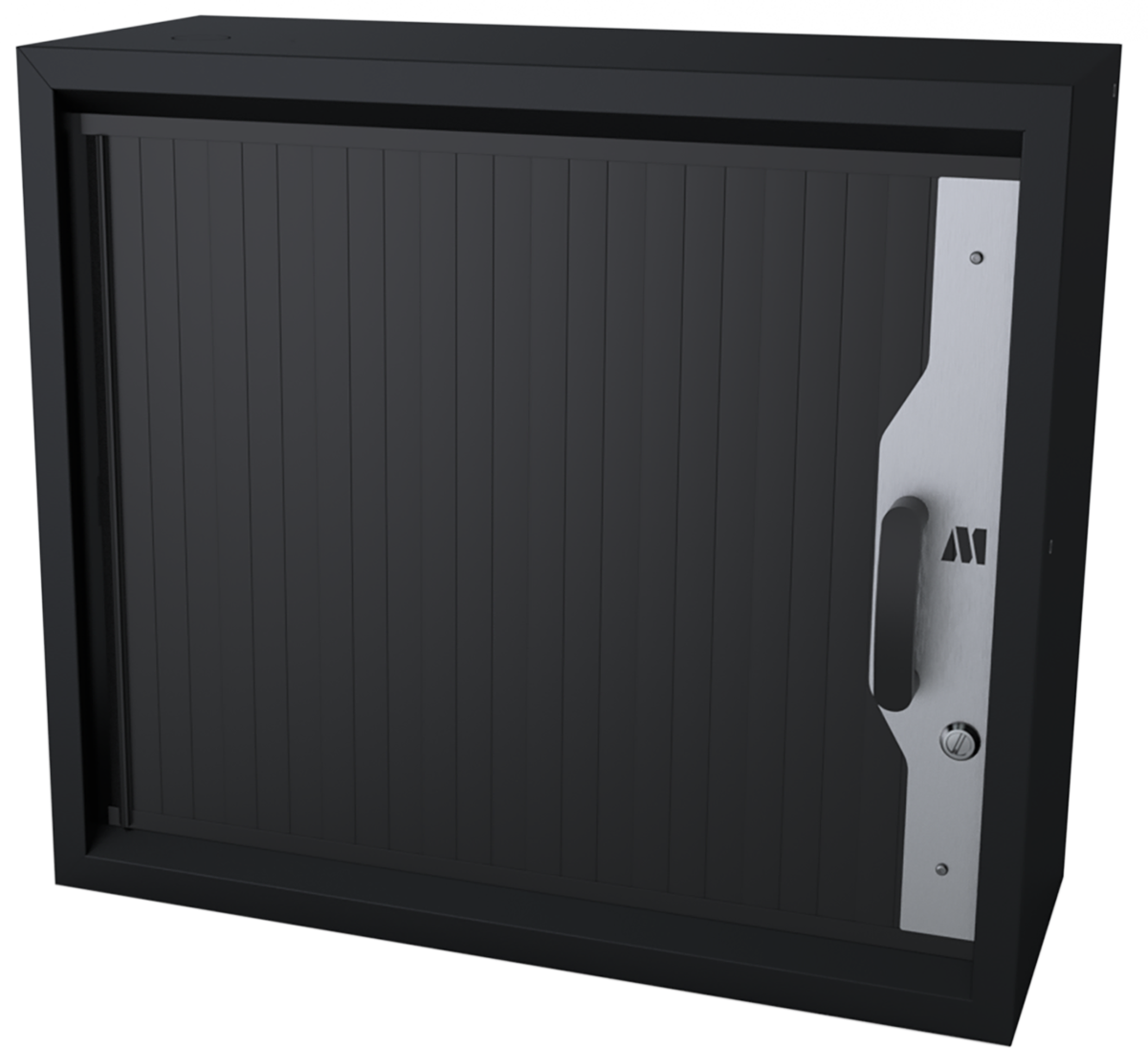 Armoire haute à rideau 750 - noir