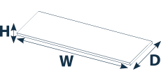 Worktop dimensions diagram